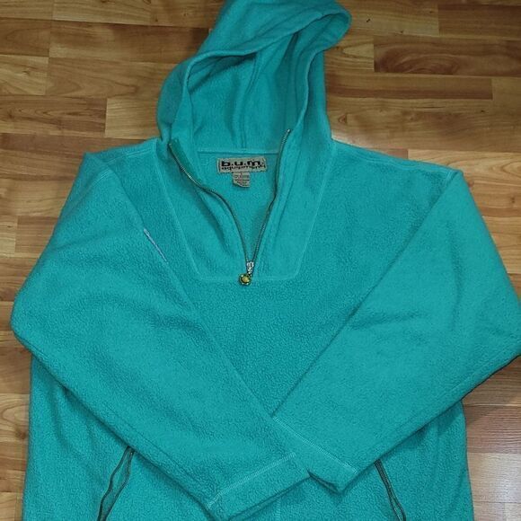 90s Vintage BUM Equipment Pullover Fleece Hoodie size Large - Picture 1 of 8